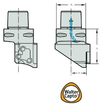 ワルタージャパン（株） 旋削ホルダー モジュール式 C4 旋削ホルダー　モジュール式 C4-MSS-E25R00