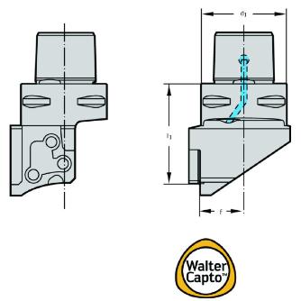 ワルタージャパン（株） 旋削ホルダー モジュール式 C6 旋削ホルダー　モジュール式 C6-MSS-E32L00