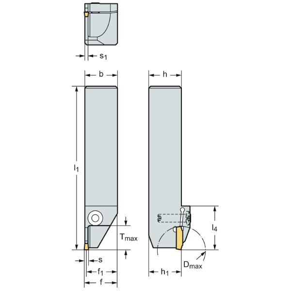 ワルタージャパン（株） シャンク工具 外径溝加工 G1011 シャンク工具　外径溝加工 G1011.12L-3T21GX24