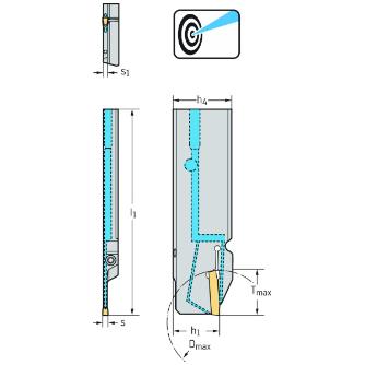 ワルタージャパン（株） 強化型突切りブレード コントラ G1041 強化型突切りブレード　コントラ G1041.26L-2T16GX16C-P