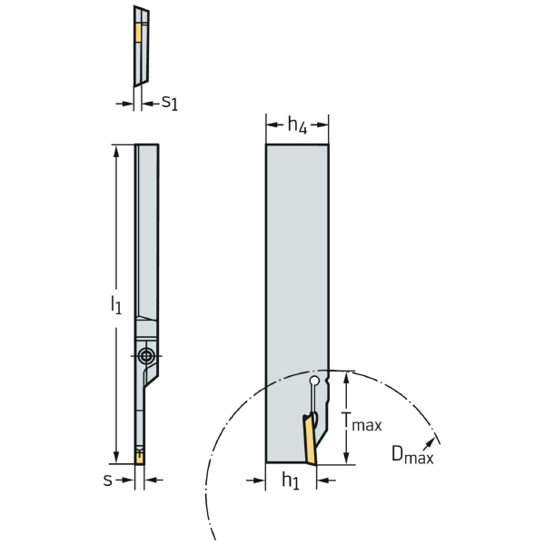 ワルタージャパン（株） 強化型突切りブレード G1041 強化型突切りブレード G1041.26L-3T23GX24