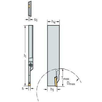 ワルタージャパン（株） 強化型突切りブレード コントラ G1041 強化型突切りブレード　コントラ G1041.26L-3T23GX24C