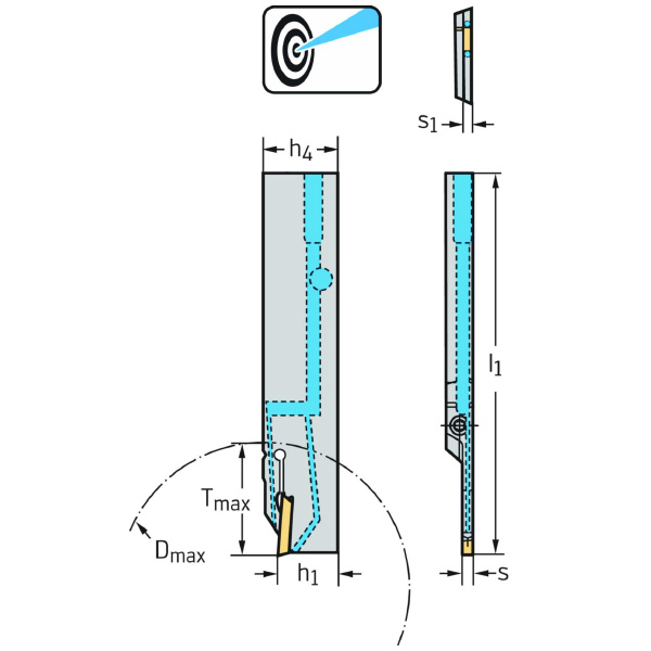 ワルタージャパン（株） 強化型突切りブレード G1041 強化型突切りブレード G1041.26R-3T23GX24-P