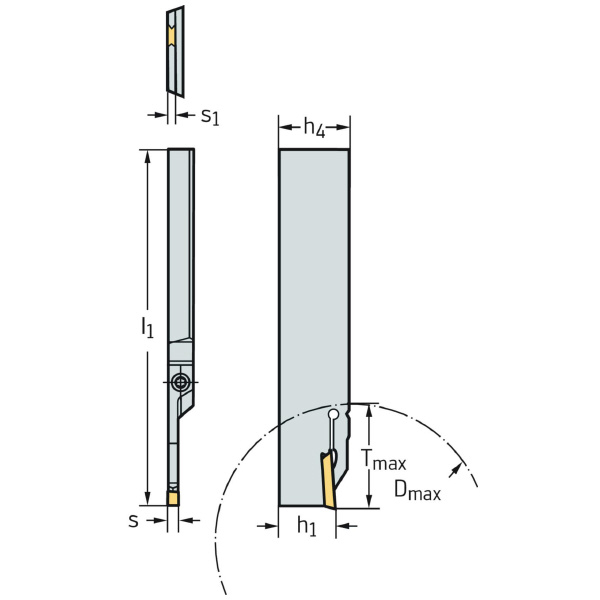 ワルタージャパン（株） 強化型突切りブレード コントラ G1041 強化型突切りブレード　コントラ G1041.32L-3T23GX24C