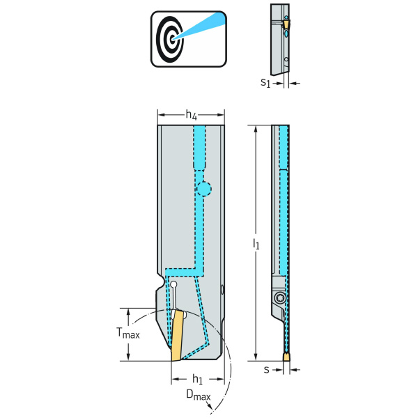 ワルタージャパン（株） 強化型突切りブレード コントラ G1041 強化型突切りブレード　コントラ G1041.32R-2T23GX24C-P