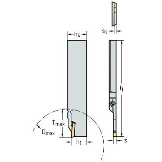ワルタージャパン（株） 強化型突切りブレード G1041 強化型突切りブレード G1041.32R-2T32GX24C