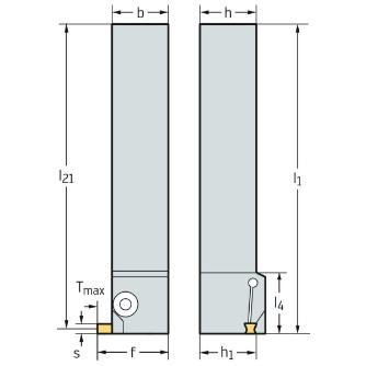 ワルタージャパン（株） シャンク工具 汎用 90° G1521 シャンク工具　汎用　９０° G1521.16L-T6GX24