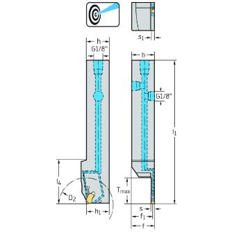 ワルタージャパン（株） シャンク工具 外径溝加工 G2012 シャンク工具　外径溝加工 G2012.1212R-3T16SX-P