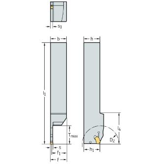 ワルタージャパン（株） シャンク工具 外径溝加工 G2012 シャンク工具　外径溝加工 G2012.16L-3T33SX