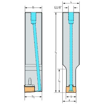 ワルタージャパン（株） シャンク工具 外径溝加工 G2016 シャンク工具　外径溝加工 G2016-3232N-19T40UX-P