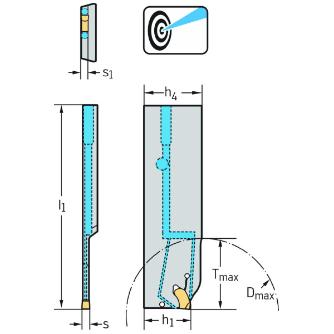 ワルタージャパン（株） 強化型突切りブレード コントラ G2042 強化型突切りブレード　コントラ G2042.26L-3T33SX-C-P