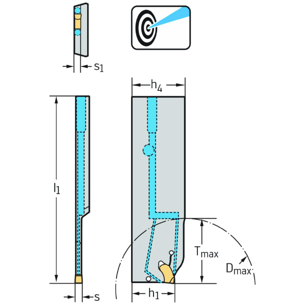 ワルタージャパン（株） 強化型突切りブレード コントラ G2042 強化型突切りブレード　コントラ G2042.26L-3T33SX-C-P