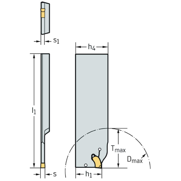 ワルタージャパン（株） 強化型突切りブレード G2042 強化型突切りブレード G2042.32L-2T26SX
