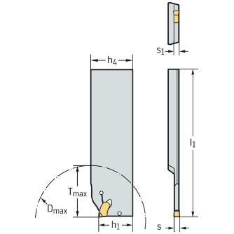 ワルタージャパン（株） 強化型突切りブレード G2042 強化型突切りブレード G2042.32R-4T33SX-C