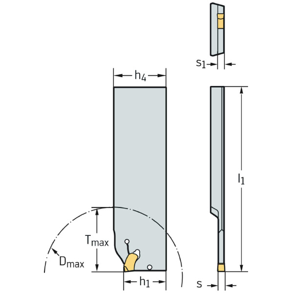 ワルタージャパン（株） 強化型突切りブレード G2042 強化型突切りブレード G2042.32R-4T33SX-C
