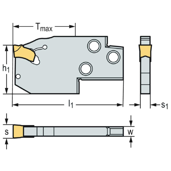 ワルタージャパン（株） 溝入れモジュール 外径溝加工 G2632-E 溝入れモジュール　外径溝加工 G2632-E32N-8T45SX