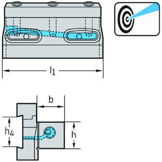 ワルタージャパン（株） 内部クーラント供給用クランプブロック G2661 内部クーラント供給用クランプブロック G2661.16N-32-P