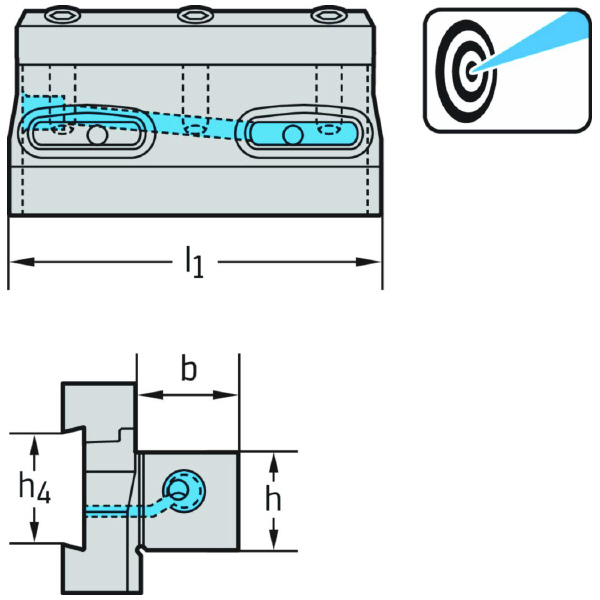 ワルタージャパン（株） 内部クーラント供給用クランプブロック G2661 内部クーラント供給用クランプブロック G2661.24N-52-P