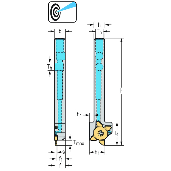 ワルタージャパン（株） シャンク 外径溝加工 G3011 シャンク　外径溝加工 G3011.08L-MX22-2-P