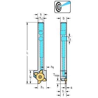 ワルタージャパン（株） シャンク 外径溝加工 G3011 シャンク　外径溝加工 G3011.10R-MX22-2-P