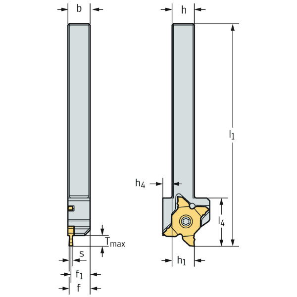 ワルタージャパン（株） シャンク 外径溝加工 G3011 シャンク　外径溝加工 G3011-1616L-MX22-2