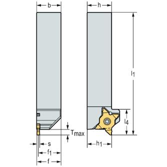 ワルタージャパン（株） シャンク 外径溝加工 G3011 シャンク　外径溝加工 G3011-2020L-MX22-2