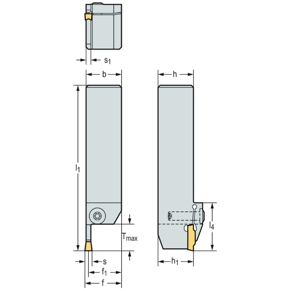 ワルタージャパン（株） シャンク 外径溝加工 G4011 シャンク　外径溝加工 G4011-2525L-2T10DX18