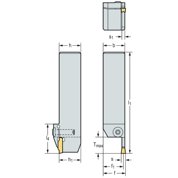 ワルタージャパン（株） シャンク 外径溝加工 G4011 シャンク　外径溝加工 G4011-2525R-2T10DX18