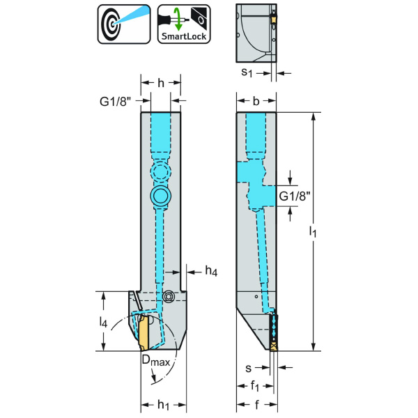 ワルタージャパン（株） シャンク 外径溝加工 G4014 シャンク　外径溝加工 G4014-1616R-2.5T17DX18-P