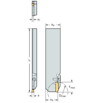 ワルタージャパン（株） 強化型突切りブレード G4041 強化型突切りブレード G4041-26L-1.5T17DX18