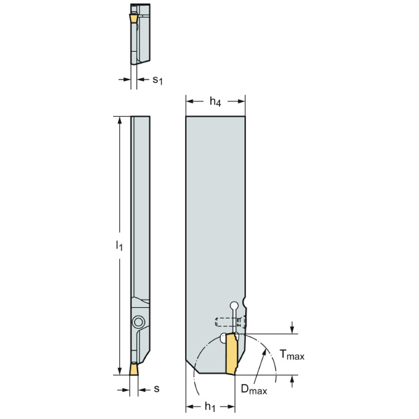 ワルタージャパン（株） 強化型突切りブレード G4041 強化型突切りブレード G4041-26L-1.5T17DX18