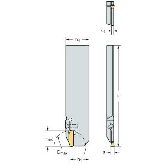 ワルタージャパン（株） 強化型突切りブレード G4041 強化型突切りブレード G4041-26R-3T17DX18