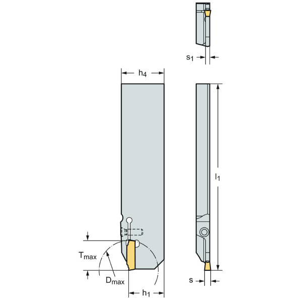 ワルタージャパン（株） 強化型突切りブレード G4041 強化型突切りブレード G4041-26R-3T17DX18