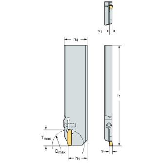 ワルタージャパン（株） 強化型突切りブレード コントラ G4041 強化型突切りブレード　コントラ G4041-26R-3T17DX18C