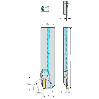 ワルタージャパン（株） 強化型突切りブレード G4041 強化型突切りブレード G4041-26R-3T17DX18-P