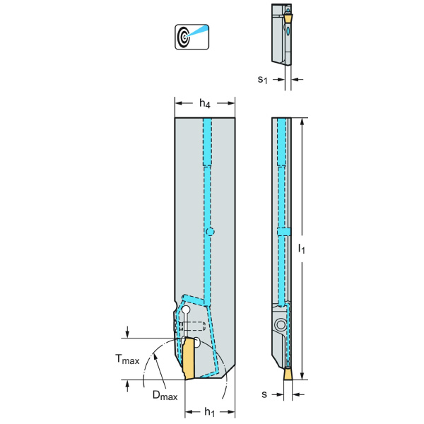 ワルタージャパン（株） 強化型突切りブレード G4041 強化型突切りブレード G4041-26R-3T17DX18-P
