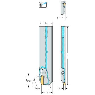 ワルタージャパン（株） 強化型突切りブレード コントラ G4041 強化型突切りブレード　コントラ G4041-32R-2T21DX18C-P