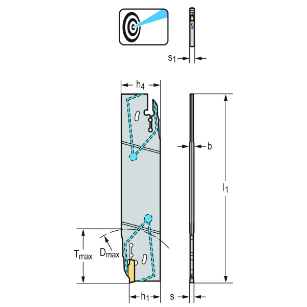 ワルタージャパン（株） 深突切りブレード G4042 深突切りブレード G4042-26N-3T40DX18-P