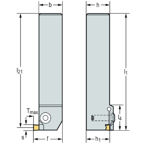 ワルタージャパン（株） シャンク工具 汎用 90° G4521 シャンク工具　汎用　９０° G4521-2020L-T5DX18