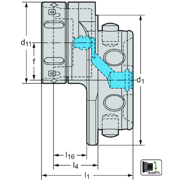 ワルタージャパン（株） QuadFitLarge 中間アダプター A2201 ＱｕａｄＦｉｔＬａｒｇｅ　中間アダプター A2201.QL64-07-27-Q50