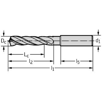 ワルタージャパン（株） 超硬3枚刃ドリル Maximiza A3367 超硬３枚刃ドリル　Ｍａｘｉｍｉｚａ A3367-13