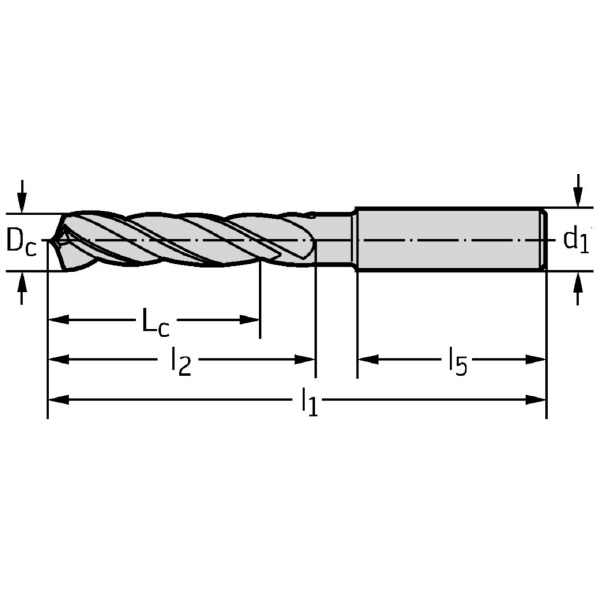 ワルタージャパン（株） 超硬3枚刃ドリル Maximiza A3367 超硬３枚刃ドリル　Ｍａｘｉｍｉｚａ A3367-13/64IN