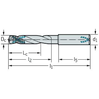 ワルタージャパン（株） 内部クーラント仕様超硬ドリル DC170-12 内部クーラント仕様超硬ドリル DC170-12-04.400A1-WJ30EJ