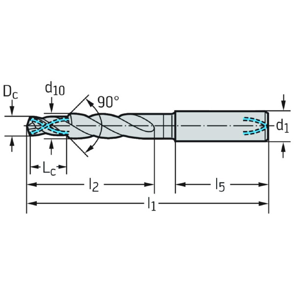 ワルタージャパン（株） 超硬ツイストドリル DC260 超硬ツイストドリル DC260-03-06.800A1-WJ30ET