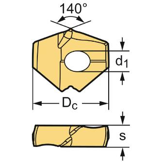ワルタージャパン（株） ポイントドリルチップ P6006 ポイントドリルチップ P6006-D12 00R WPP25