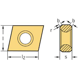 ワルタージャパン（株） ミーリング用チップ CNMU ミーリング用チップ CNMU160812-D57T WKP25S