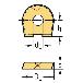 ワルタージャパン（株） ミーリング用チップ P3204 ミーリング用チップ P3204-D08 WHH15X