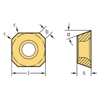 ワルタージャパン（株） ミーリング用チップ SEHW ミーリング用チップ SEHW1204AFN WAK15