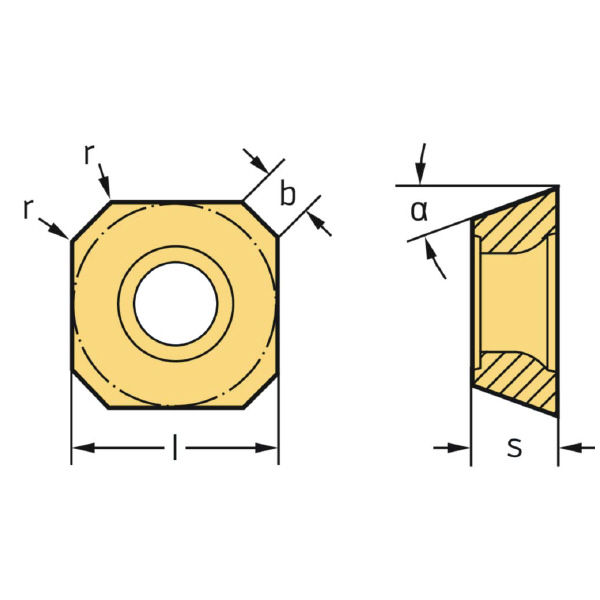 ワルタージャパン（株） ミーリング用チップ SEHW ミーリング用チップ SEHW1204AFN WKP35G