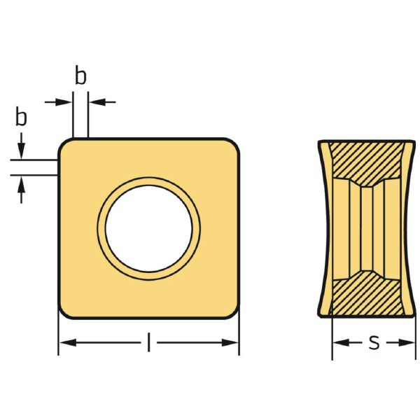 ワルタージャパン（株） ミーリングカッター用チップ SNGX ミーリングカッター用チップ SNGX0904ZNN-F57 WKP35G